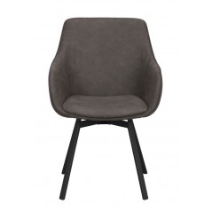 RO Alison Arm Chair Dark Grey/Black